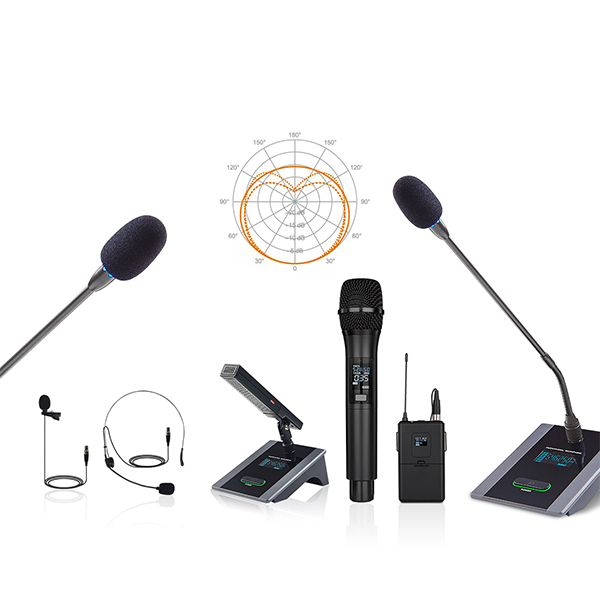 8 Channels UHF Wireless Conference Microphone